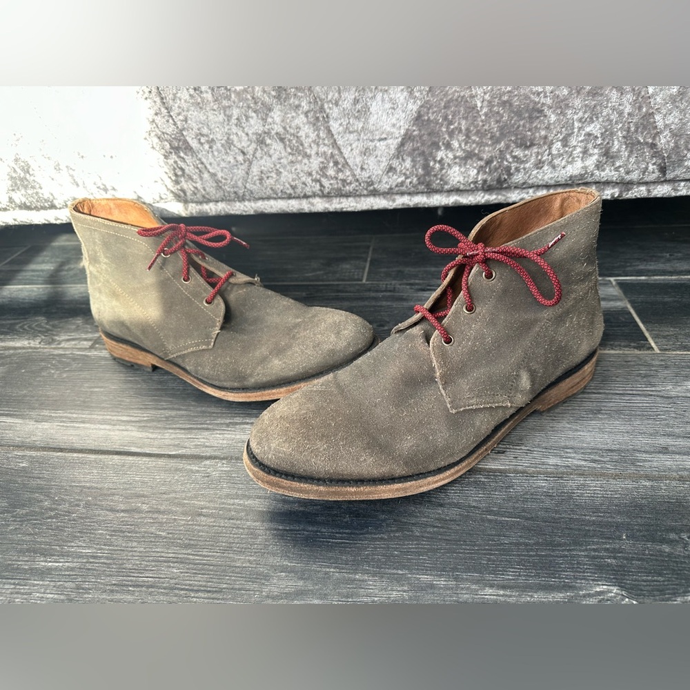 Frye Men’s Suede Leather Boots Lace Up  Boots Size 12 D - Picture 3 of 13
